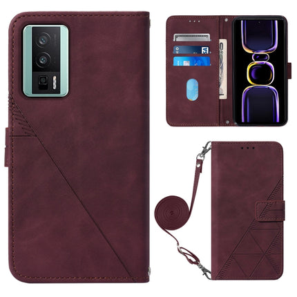 Crossbody 3D Embossed Flip Leather Phone Case