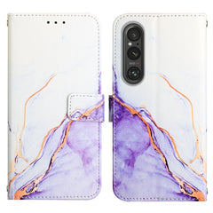 PT003 Marble Pattern Flip Leather Phone Case