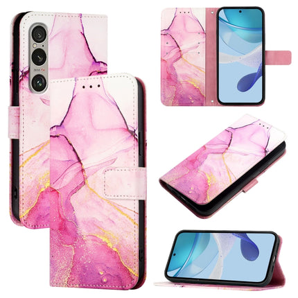 PT003 Marble Pattern Flip Leather Phone Case, For Sony Xperia 10 VI, For Sony Xperia 1 VI, For Sony Xperia 5 VI, For Sony Xperia 5 V