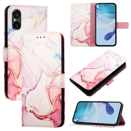 PT003 Marble Pattern Flip Leather Phone Case, For Sony Xperia 10 VI, For Sony Xperia 1 VI, For Sony Xperia 5 VI, For Sony Xperia 5 V