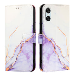 PT003 Marble Pattern Flip Leather Phone Case