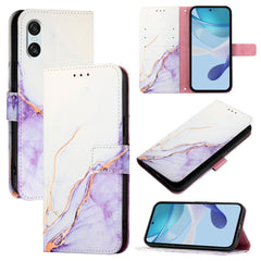 PT003 Marble Pattern Flip Leather Phone Case