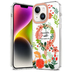 For iPhone 15 / Red Flowers and Green Leaves