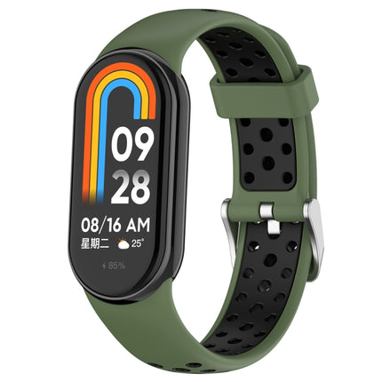 Two-color Steel Plug Silicone Watch Band