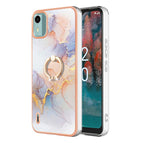 For Nokia C12 / White Marble