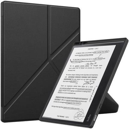 Solid Color Deformation TPU Leather Smart Tablet Case