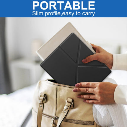 Solid Color Deformation TPU Leather Smart Tablet Case