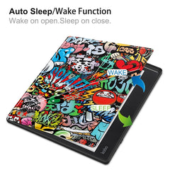 Painted Deformation TPU Leather Smart Tablet Case