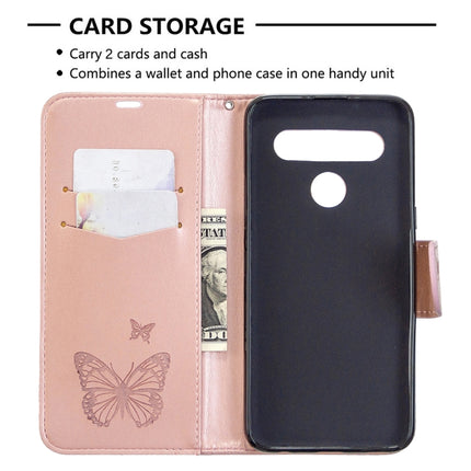 Two Butterflies Embossing Pattern Horizontal Flip Leather Case with Holder & Card Slot & Wallet & Lanyard, For LG K61, For Nokia 1.3, For Samsung Galaxy A31