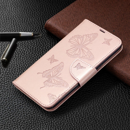 Two Butterflies Embossing Pattern Horizontal Flip Leather Case with Holder & Card Slot & Wallet & Lanyard, For LG K61, For Nokia 1.3, For Samsung Galaxy A31