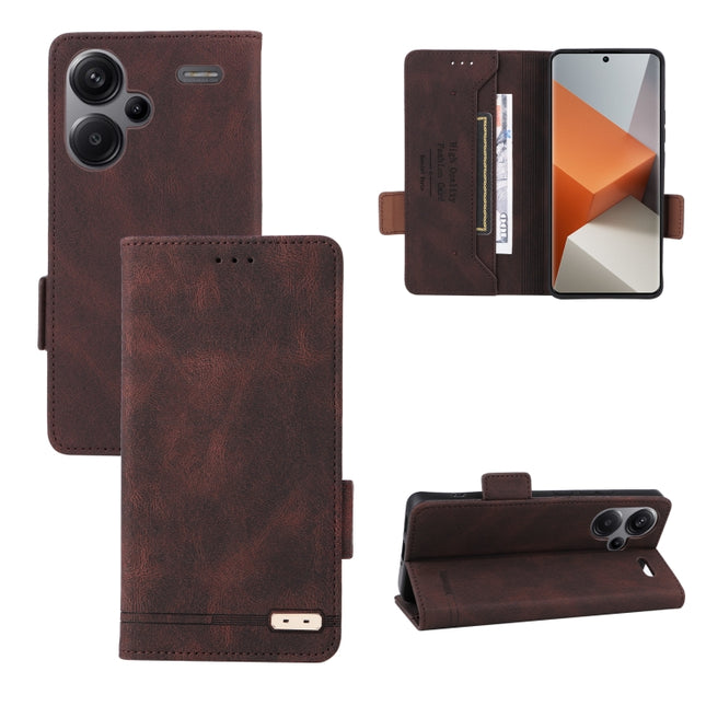 Magnetic Clasp Leather Phone Case, For Xiaomi Redmi Note 13 Pro+ 5G, For Xiaomi Redmi Note 13 Pro 5G, For Xiaomi Redmi 12 4G Foreign / 5G, For Xiaomi Redmi 12 4G