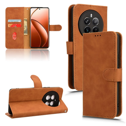 Skin Feel Magnetic Flip Leather Phone Case, For Realme 12 5G, For Realme 12+, For Realme 12 Pro / 12 Pro+, For Realme C67 4G