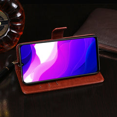 idewei 30053A Crazy Horse Texture Horizontal Flip Leather Case with Holder & Card Slots & Wallet, For Xiaomi Mi 10 Lite