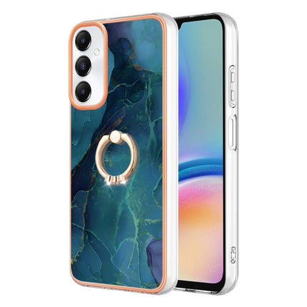 Electroplating Marble Dual-side IMD Phone Case with Ring, For Samsung Galaxy S24+ 5G, For Samsung Galaxy S24 5G, For Samsung Galaxy A05, For Samsung Galaxy A05s