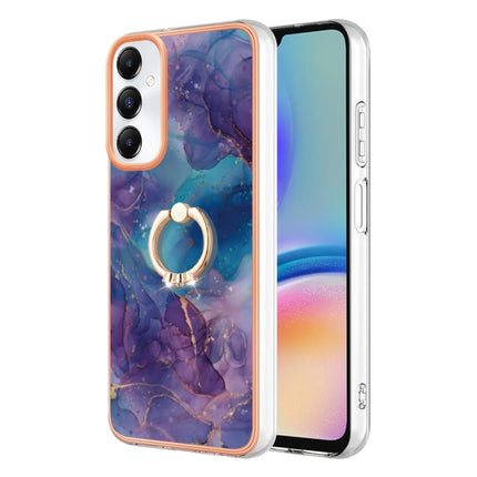 Electroplating Marble Dual-side IMD Phone Case with Ring, For Samsung Galaxy S24+ 5G, For Samsung Galaxy S24 5G, For Samsung Galaxy A05, For Samsung Galaxy A05s