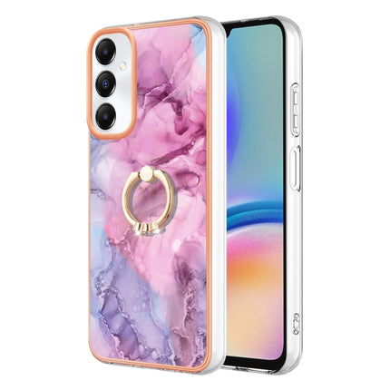Electroplating Marble Dual-side IMD Phone Case with Ring, For Samsung Galaxy S24+ 5G, For Samsung Galaxy S24 5G, For Samsung Galaxy A05, For Samsung Galaxy A05s