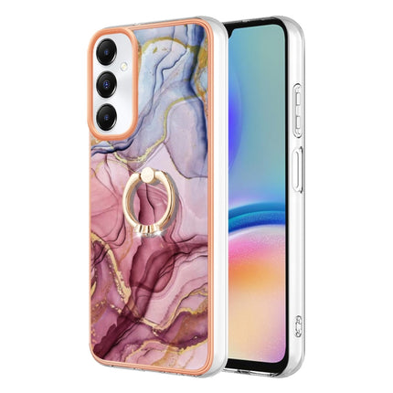 Electroplating Marble Dual-side IMD Phone Case with Ring, For Samsung Galaxy S24+ 5G, For Samsung Galaxy S24 5G, For Samsung Galaxy A05, For Samsung Galaxy A05s