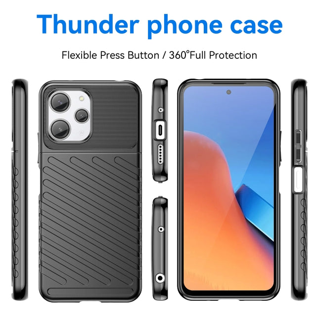 Thunderbolt Shockproof TPU Protective Soft Phone Case, For Xiaomi Poco M6 Pro, For Xiaomi Redmi 12 5G, For Xiaomi Redmi 12, For Xiaomi Redmi Note 12R Pro, For Xiaomi Poco X5, For Xiaomi Redmi Note 12S, For Xiaomi Redmi Note 11S 4G                      ...