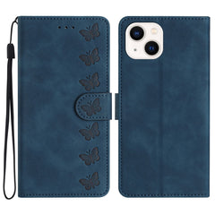 Handyhülle aus geprägtem Leder mit sieben Schmetterlingen, für iPhone 14 Pro, für iPhone 14 Pro Max, für iPhone 13 Pro Max, für iPhone 13 Pro, für iPhone 13