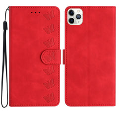 Seven Butterflies Embossed Leather Phone Case, For iPhone 11 Pro Max, For iPhone 11, For iPhone 11 Pro