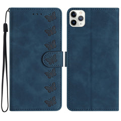 Seven Butterflies Embossed Leather Phone Case, For iPhone 11 Pro Max, For iPhone 11, For iPhone 11 Pro