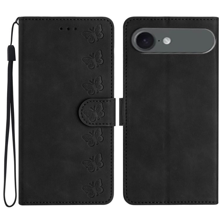 Seven Butterflies Embossed Leather Phone Case, For iPhone 17 Pro Max, For iPhone 17 Pro, For iPhone 17, For iPhone 17 Air