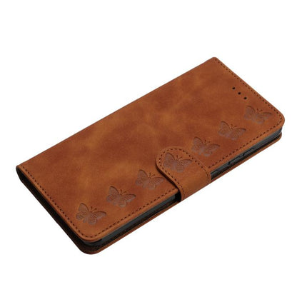 Seven Butterflies Embossed Leather Phone Case, For iPhone 16e / 17e, For iPhone 17 Pro Max, For iPhone 17 Pro, For iPhone 17