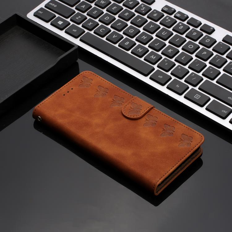 Seven Butterflies Embossed Leather Phone Case, For iPhone 17 Pro Max, For iPhone 17 Pro, For iPhone 17, For iPhone 17 Air