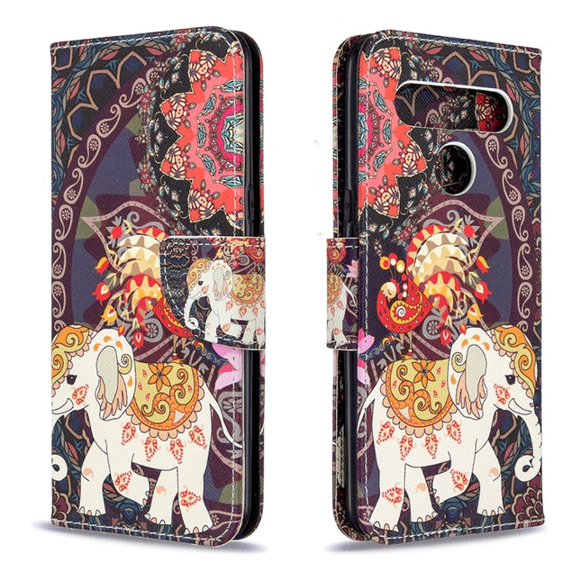 Colored Drawing Pattern Horizontal Flip Leather Case with Holder & Card Slots & Wallet, For LG K61, For Nokia 1.3