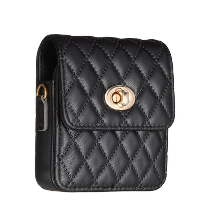 BFB03 Diamond Lattice Magnetic Leather Phone Case, For OPPO Find N2 Flip