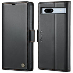 CaseMe 023 Butterfly Buckle Litchi Texture RFID Anti-theft Leather Phone Case, For Google Pixel 8, For Google Pixel 7a