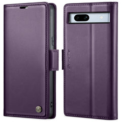CaseMe 023 Butterfly Buckle Litchi Texture RFID Anti-theft Leather Phone Case, For Google Pixel 8, For Google Pixel 7a