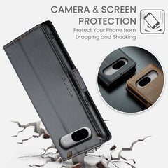 CaseMe 023 Butterfly Buckle Litchi Texture RFID Anti-theft Leather Phone Case, For Google Pixel 8, For Google Pixel 7a