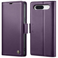 CaseMe 023 Butterfly Buckle Litchi Texture RFID Anti-theft Leather Phone Case, For Google Pixel 8, For Google Pixel 7a