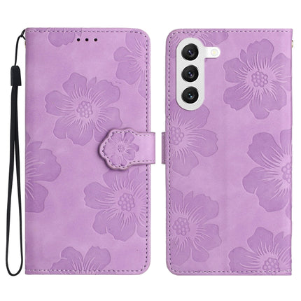 Flower Embossing Pattern Leather Phone Case, For Samsung Galaxy S23 5G, For Samsung Galaxy S23 Ultra 5G, For Samsung Galaxy S22 5G, For Samsung Galaxy S22+ 5G
