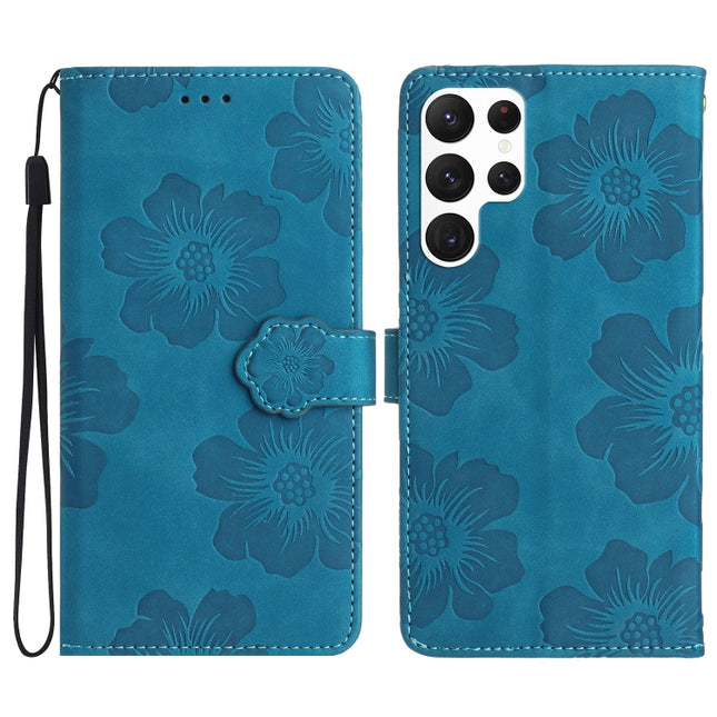 Flower Embossing Pattern Leather Phone Case, For Samsung Galaxy S22 Ultra 5G, For Samsung Galaxy S21 5G, For Samsung Galaxy S21+ 5G, For Samsung Galaxy S21 Ultra 5G