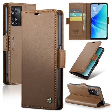 CaseMe 023 Butterfly Buckle Litchi Texture RFID Anti-theft Leather Phone Case, For OPPO A77 4G Global / A57e 4G, For OPPO A77s, For OPPO Reno8 Pro 5G Global, For OPPO Reno7 Z Global/Reno7 Lite Global