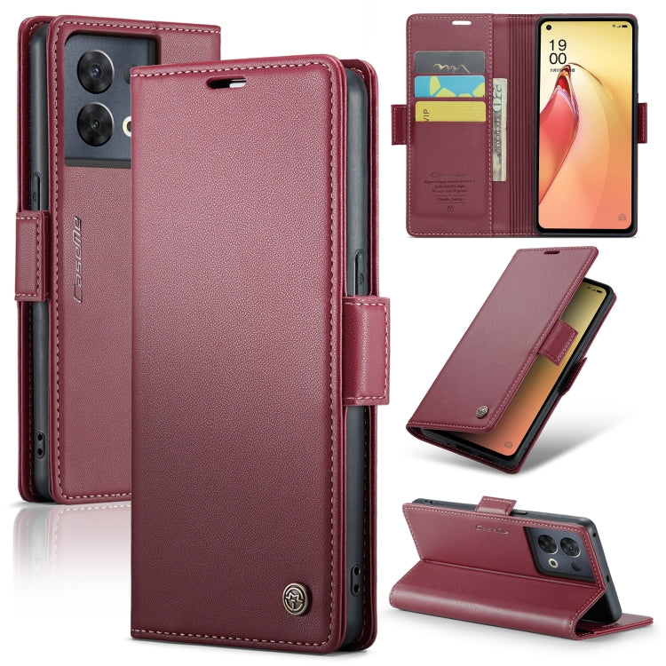 CaseMe 023 Butterfly Buckle Litchi Texture RFID Anti-theft Leather Phone Case