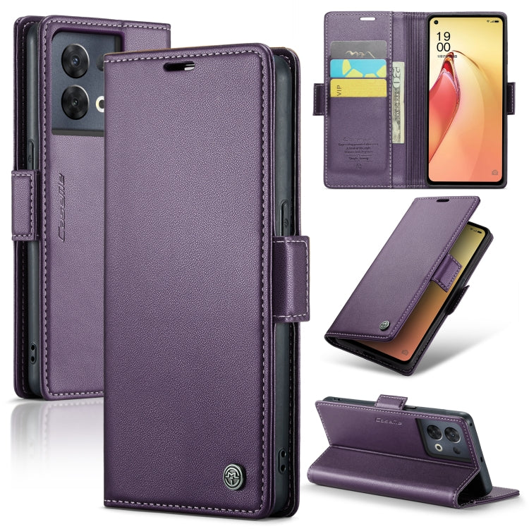 CaseMe 023 Butterfly Buckle Litchi Texture RFID Anti-theft Leather Phone Case