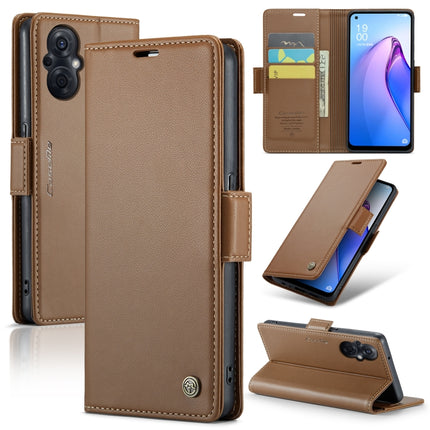 CaseMe 023 Butterfly Buckle Litchi Texture RFID Anti-theft Leather Phone Case, For OPPO A78 4G, For OPPO A77s, For OPPO Reno8 Pro 5G Global, For OPPO Reno7 Z Global/Reno7 Lite Global