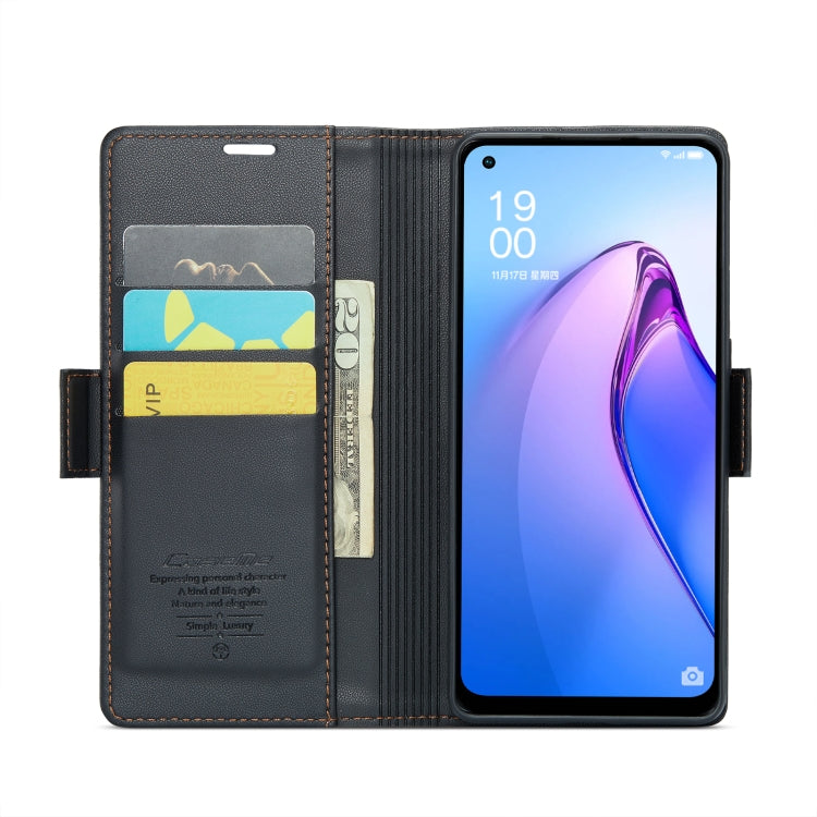 CaseMe 023 Butterfly Buckle Litchi Texture RFID Anti-theft Leather Phone Case