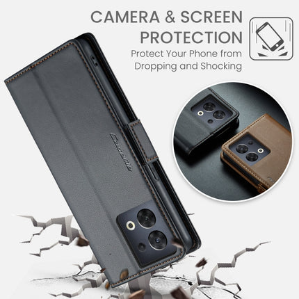 CaseMe 023 Butterfly Buckle Litchi Texture RFID Anti-theft Leather Phone Case, For OPPO Reno8 5G Global, For OPPO A96 4G Global/A36 4G/K10 4G/A76 4G