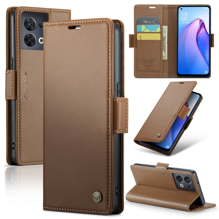 CaseMe 023 Butterfly Buckle Litchi Texture RFID Anti-theft Leather Phone Case