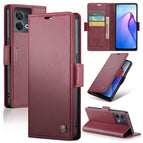 For OPPO Reno8 5G Global / Wine Red