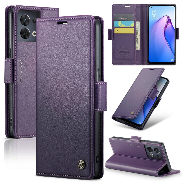 CaseMe 023 Butterfly Buckle Litchi Texture RFID Anti-theft Leather Phone Case