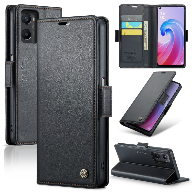 CaseMe 023 Butterfly Buckle Litchi Texture RFID Anti-theft Leather Phone Case
