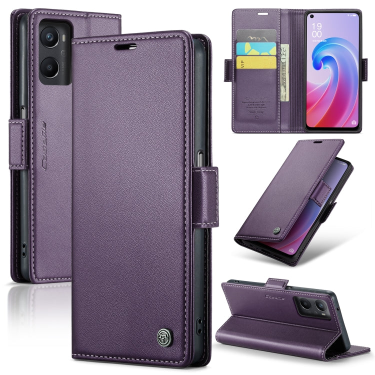 CaseMe 023 Butterfly Buckle Litchi Texture RFID Anti-theft Leather Phone Case