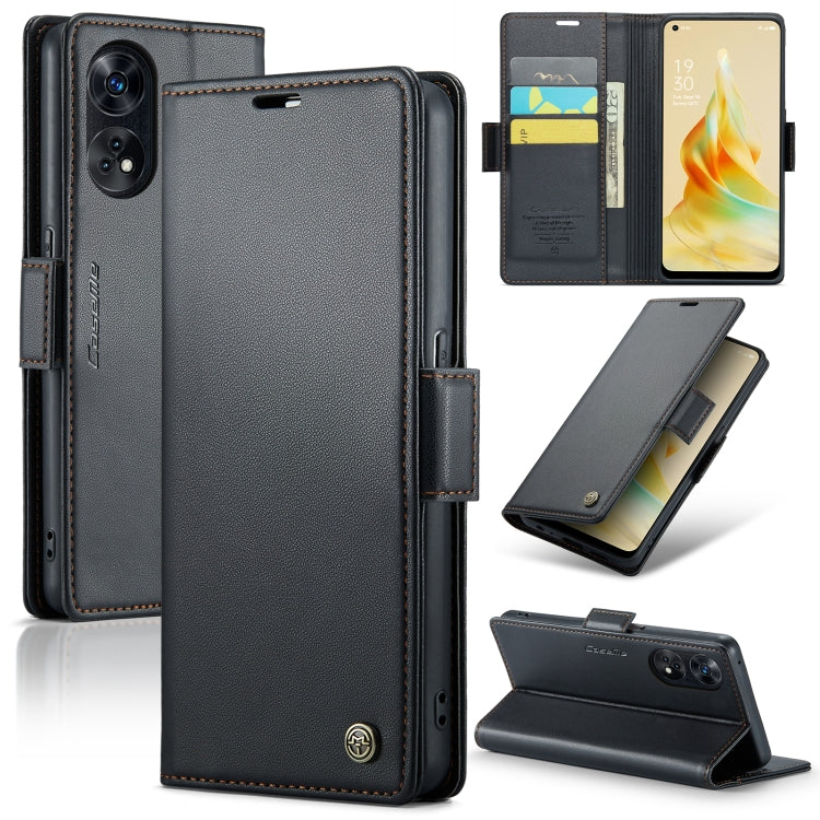 CaseMe 023 Butterfly Buckle Litchi Texture RFID Anti-theft Leather Phone Case