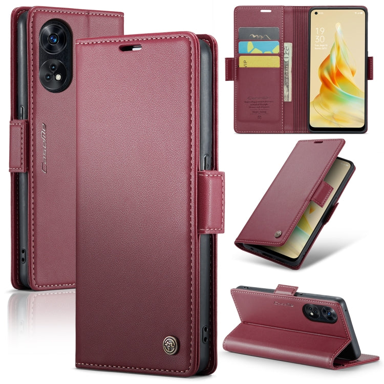 CaseMe 023 Butterfly Buckle Litchi Texture RFID Anti-theft Leather Phone Case