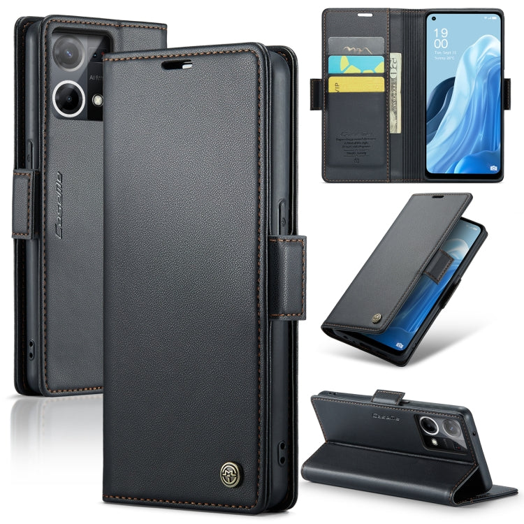 CaseMe 023 Butterfly Buckle Litchi Texture RFID Anti-theft Leather Phone Case